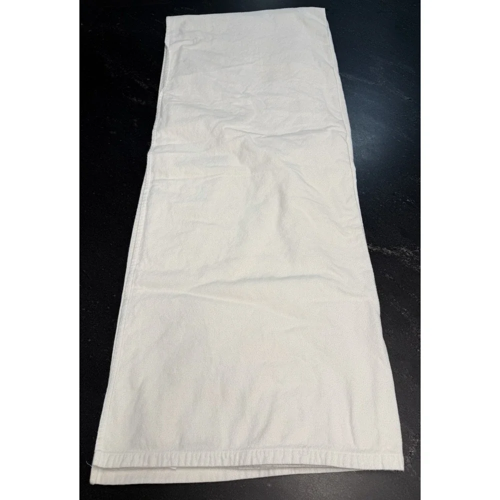 Garnet Hill White Cotton Flannel Twin Sheet Set Fitted Flat 2 Pillowcases